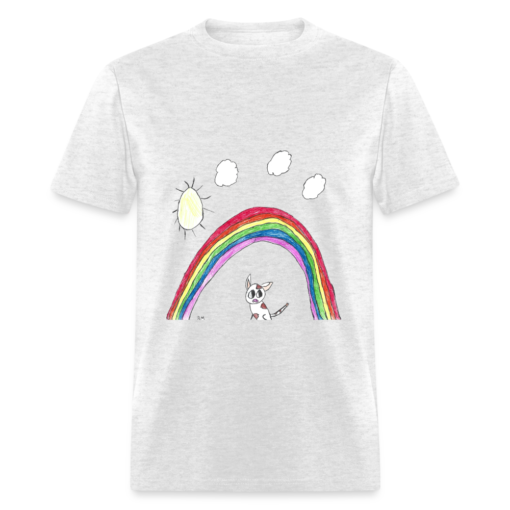 Rowan's Rainbow T-Shirt - light heather gray