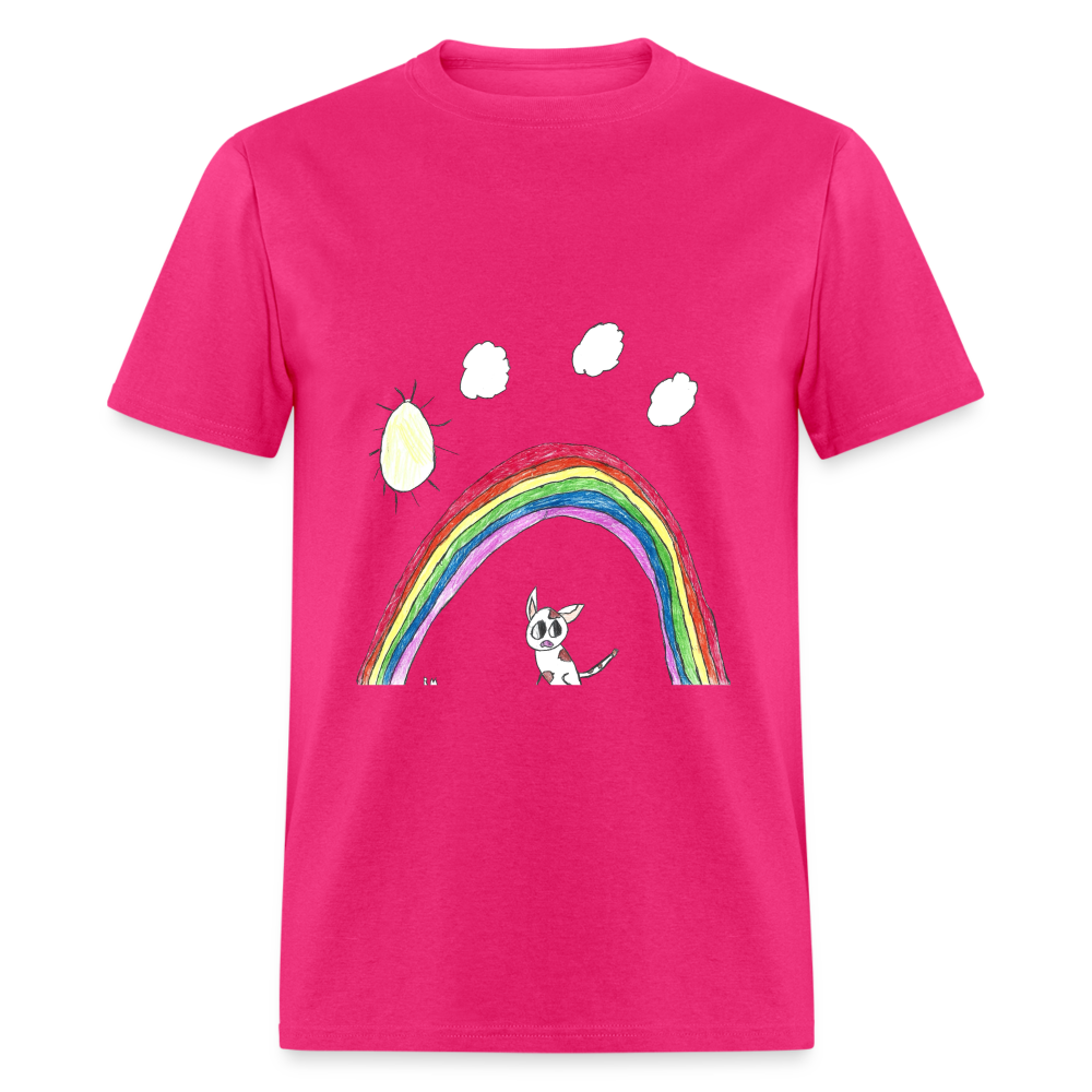 Rowan's Rainbow T-Shirt - fuchsia