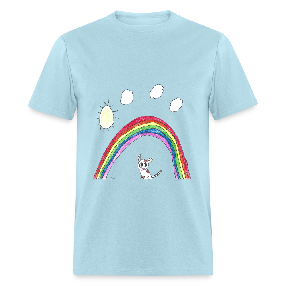 Rowan's Rainbow T-Shirt - powder blue