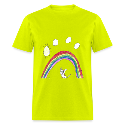Rowan's Rainbow T-Shirt - safety green