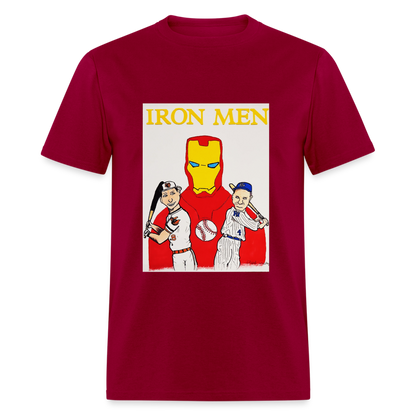Elijah's Iron Men T-Shirt - dark red