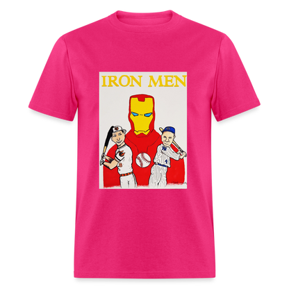 Elijah's Iron Men T-Shirt - fuchsia