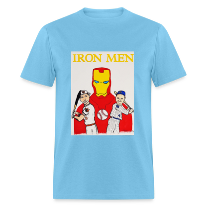 Elijah's Iron Men T-Shirt - aquatic blue