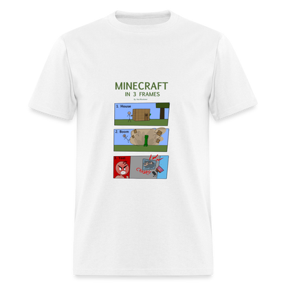 Vee's Minecraft in 3 Frames T-Shirt - white