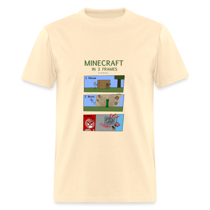 Vee's Minecraft in 3 Frames T-Shirt - natural