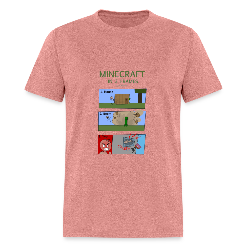 Vee's Minecraft in 3 Frames T-Shirt - heather mauve