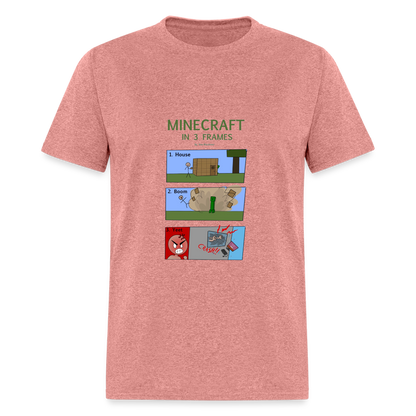 Vee's Minecraft in 3 Frames T-Shirt - heather mauve