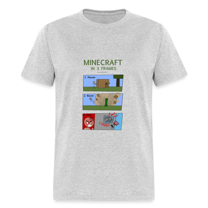 Vee's Minecraft in 3 Frames T-Shirt - heather gray