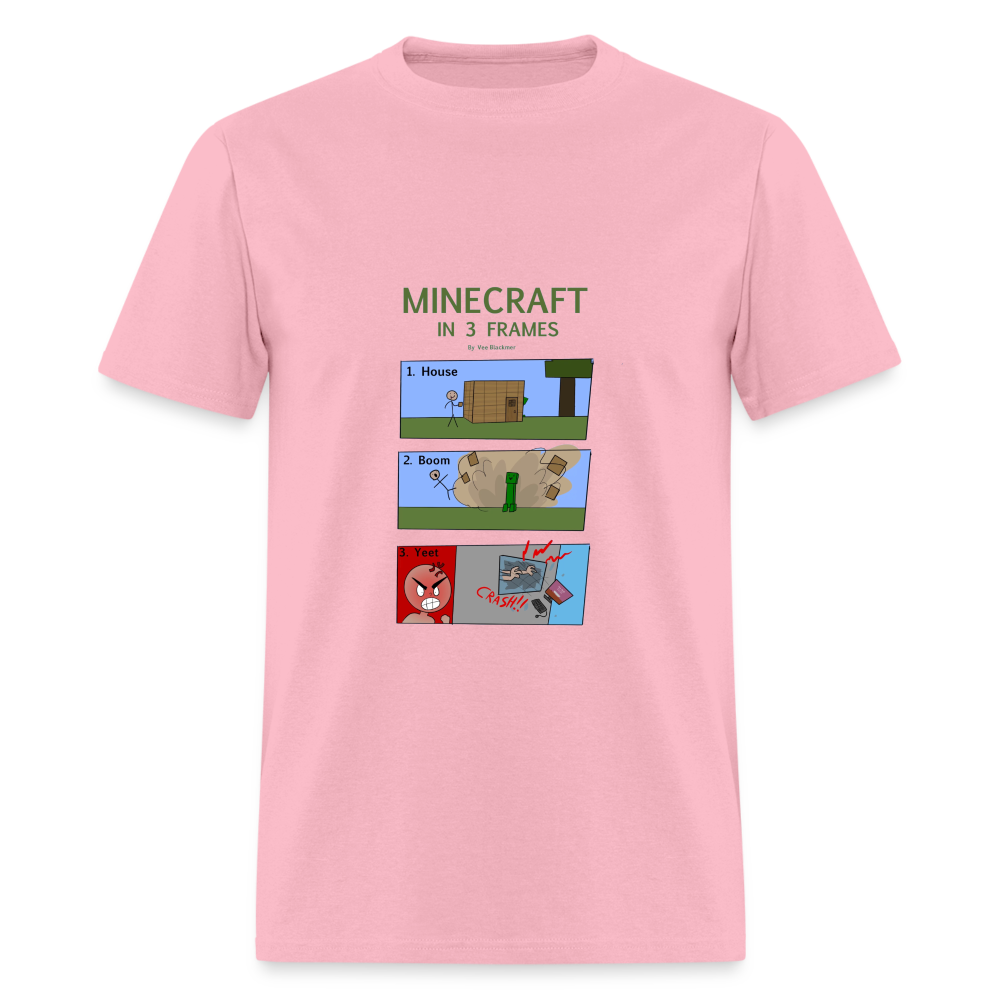 Vee's Minecraft in 3 Frames T-Shirt - pink
