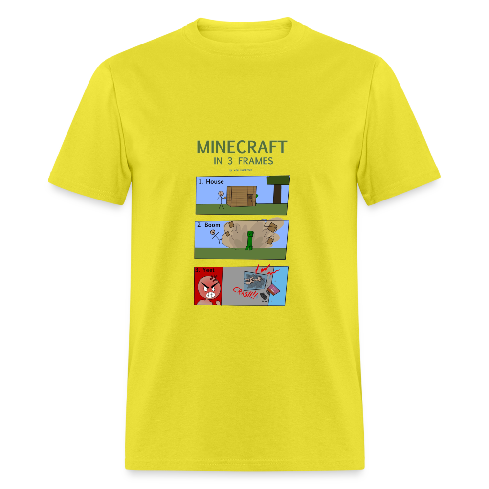 Vee's Minecraft in 3 Frames T-Shirt - yellow