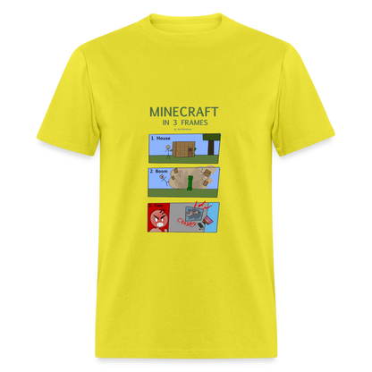 Vee's Minecraft in 3 Frames T-Shirt - yellow