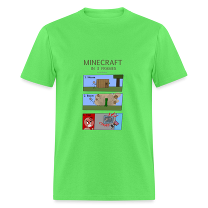 Vee's Minecraft in 3 Frames T-Shirt - kiwi