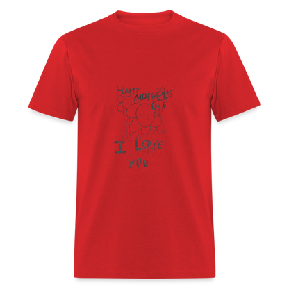 Greyson's Happy Mother's Day T-Shirt - red
