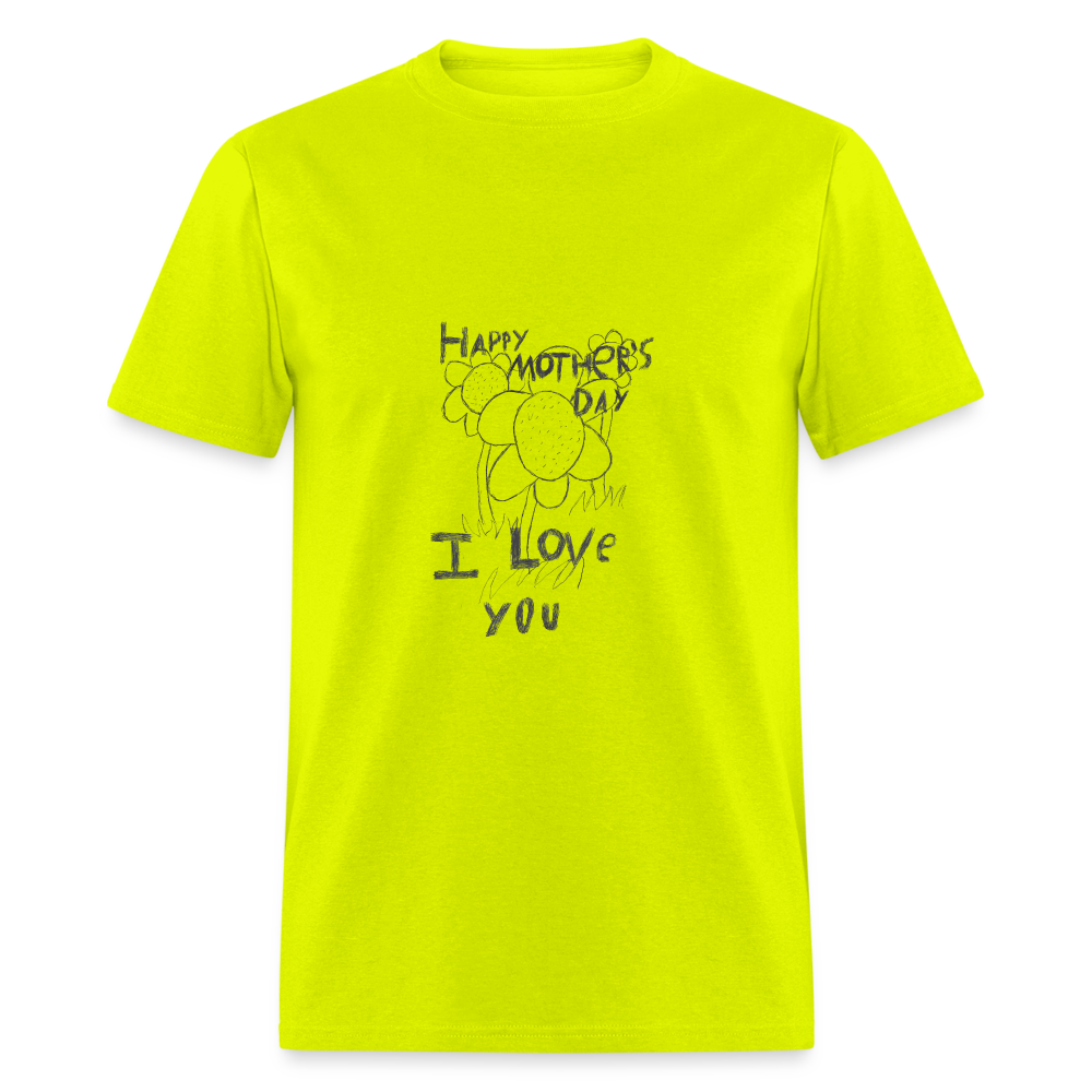 Greyson's Happy Mother's Day T-Shirt - safety green