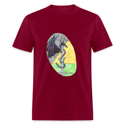 Oliver's Dragon T-Shirt - burgundy