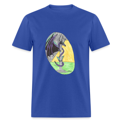 Oliver's Dragon T-Shirt - royal blue