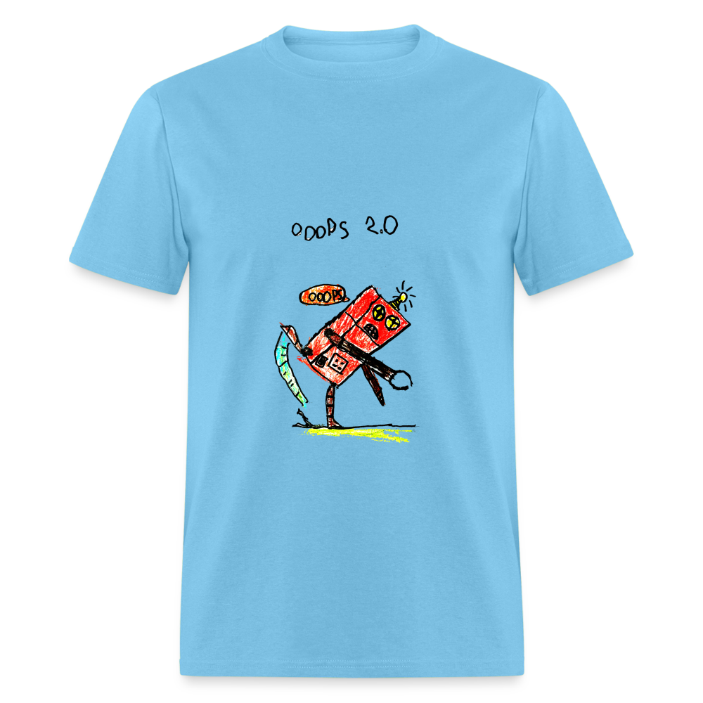 Kelvyn's Ooops 2.0 Shirt - aquatic blue