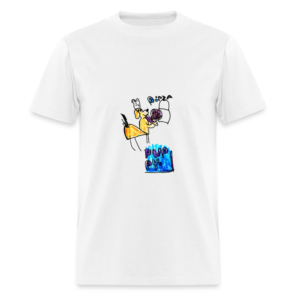 Evelyn's Pizza Puppy T-Shirt - white