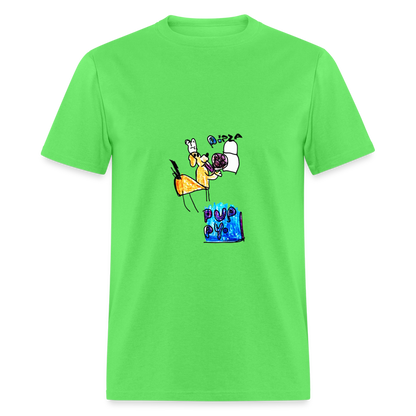 Evelyn's Pizza Puppy T-Shirt - kiwi
