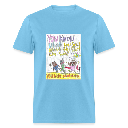 Adelyn's You Were Mistaken T-Shirt - aquatic blue