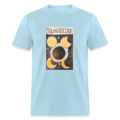 Ellie's Solar Eclipse T-Shirt - powder blue