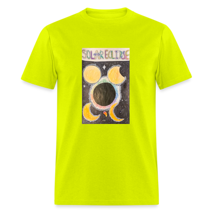 Ellie's Solar Eclipse T-Shirt - safety green