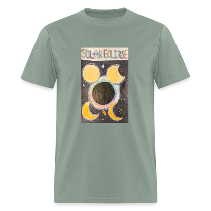 Ellie's Solar Eclipse T-Shirt - sage