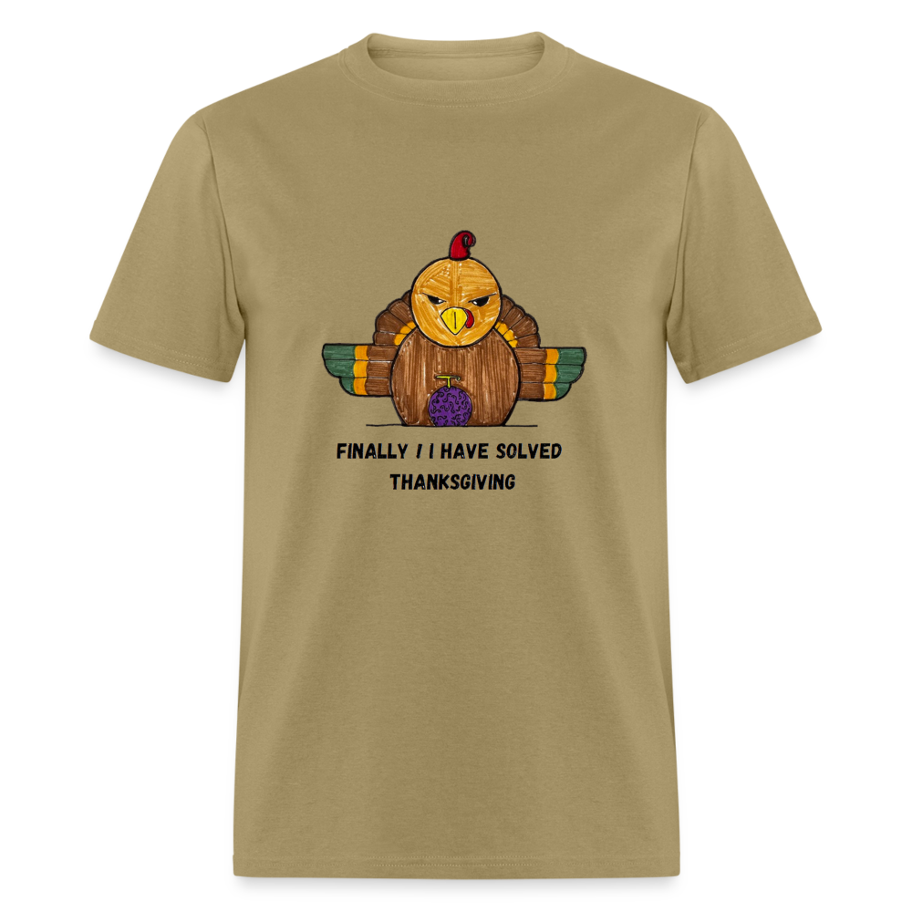 William's Thanksgiving Solved T-Shirt - khaki