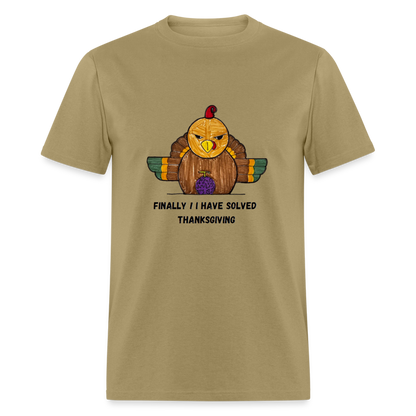 William's Thanksgiving Solved T-Shirt - khaki
