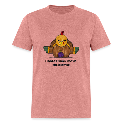 William's Thanksgiving Solved T-Shirt - heather mauve