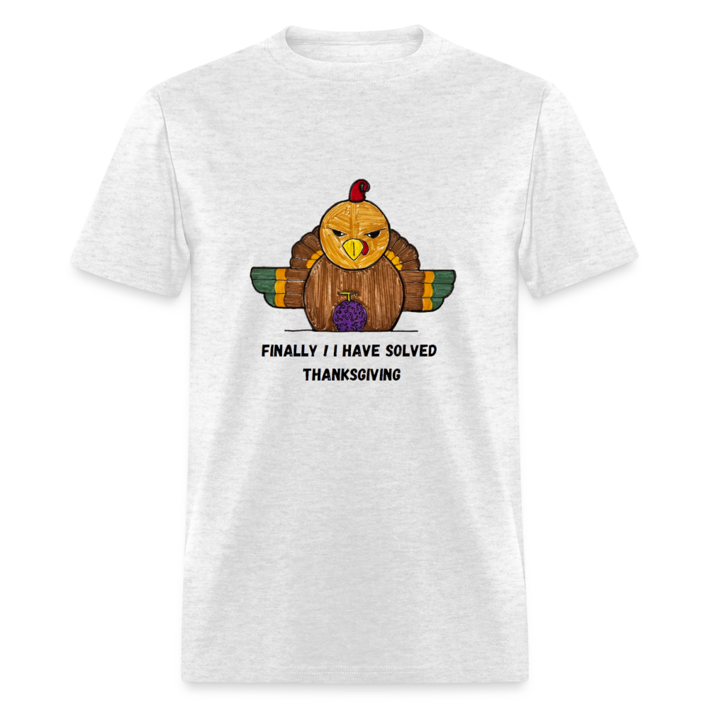 William's Thanksgiving Solved T-Shirt - light heather gray