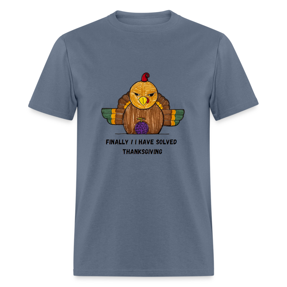 William's Thanksgiving Solved T-Shirt - denim