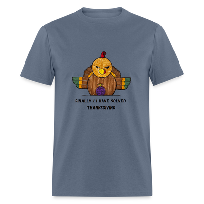 William's Thanksgiving Solved T-Shirt - denim