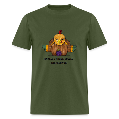 William's Thanksgiving Solved T-Shirt - military green