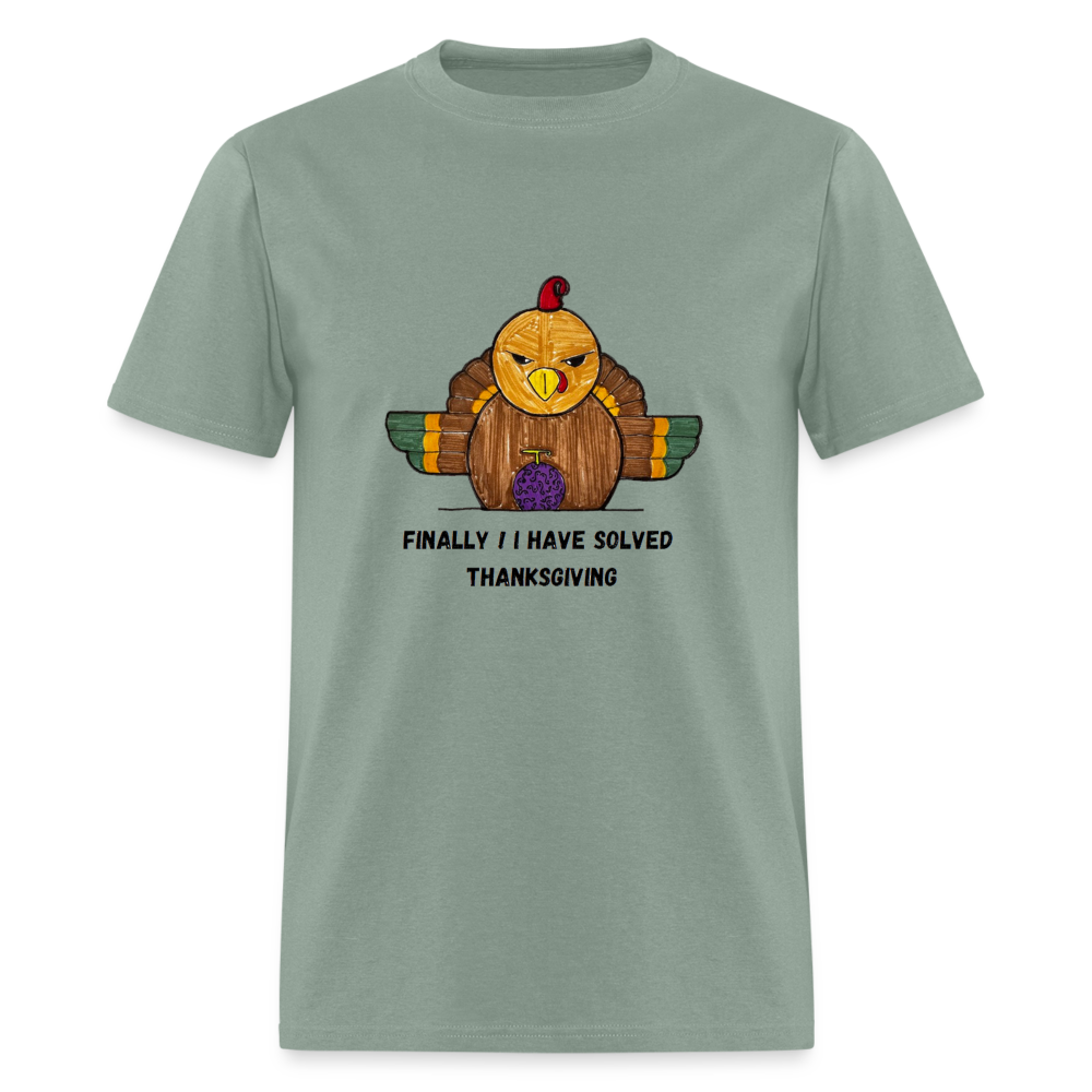 William's Thanksgiving Solved T-Shirt - sage