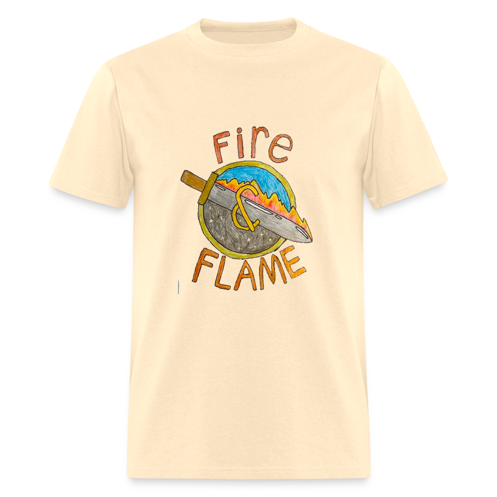 Isaac's Fire and Flame T-Shirt - natural