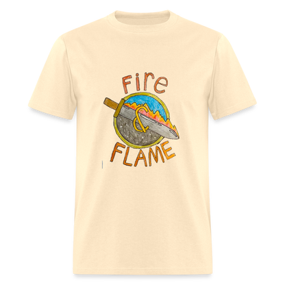 Isaac's Fire and Flame T-Shirt - natural