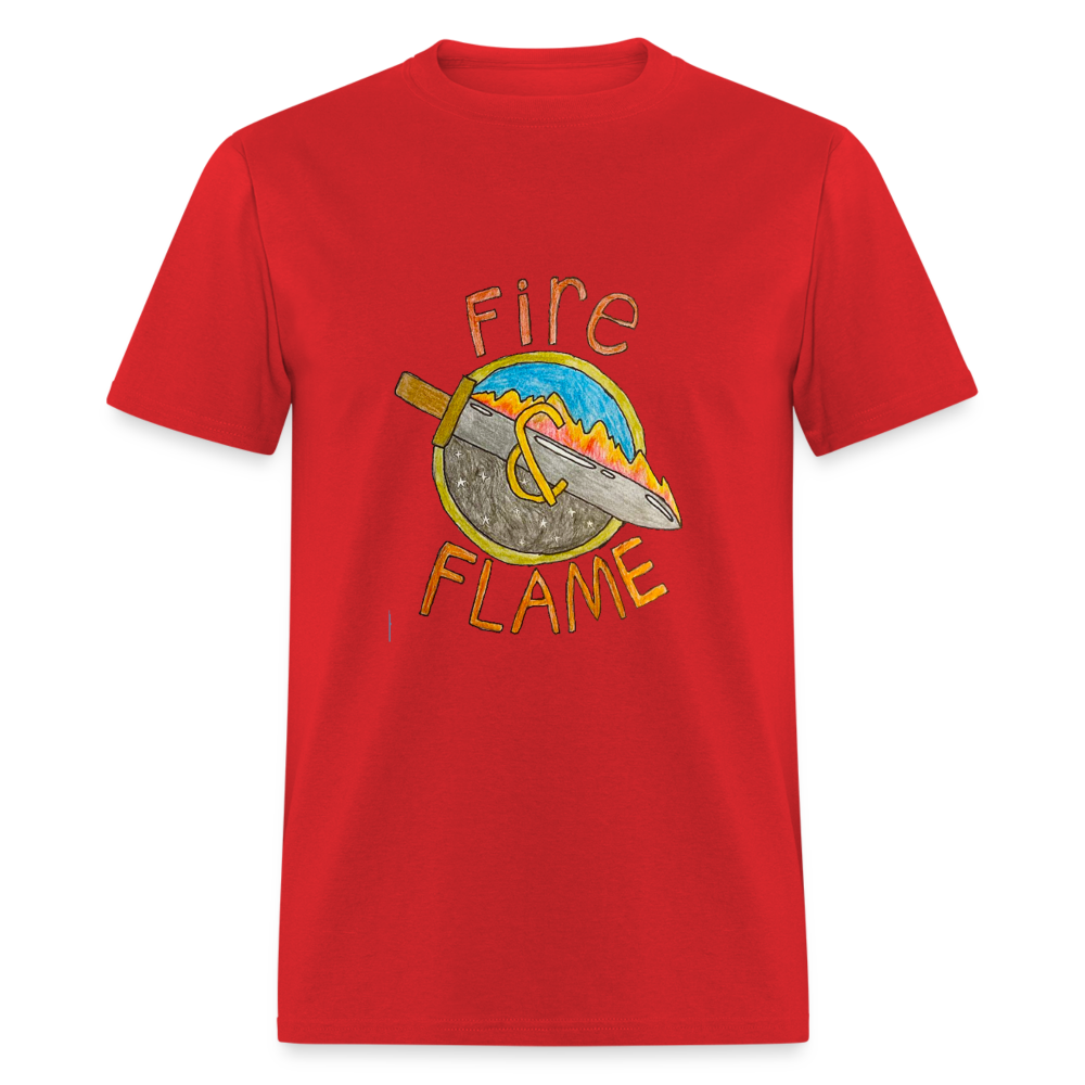 Isaac's Fire and Flame T-Shirt - red