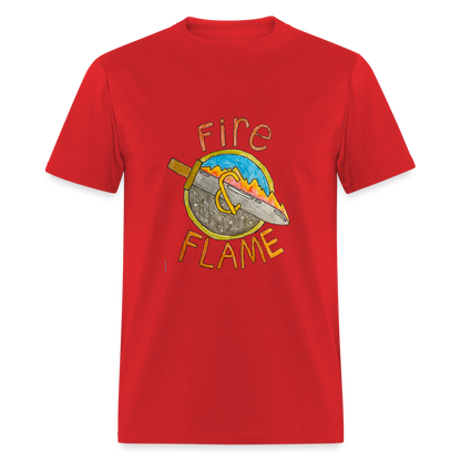 Isaac's Fire and Flame T-Shirt - red