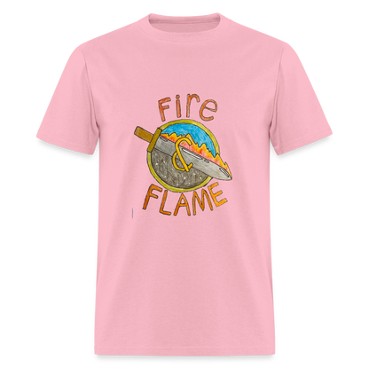 Isaac's Fire and Flame T-Shirt - pink
