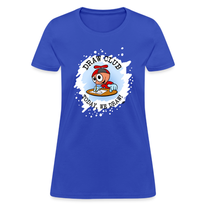 GooGenius Draw Club Women's Official T-Shirt - royal blue