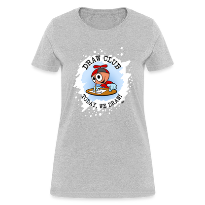 GooGenius Draw Club Women's Official T-Shirt - heather gray