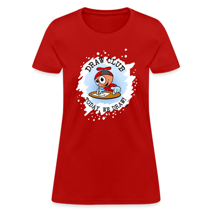GooGenius Draw Club Women's Official T-Shirt - red