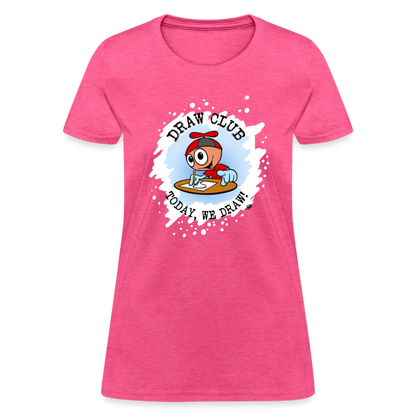 GooGenius Draw Club Women's Official T-Shirt - heather pink