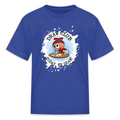 GooGenius Draw Club Official T-Shirt (Kids' Sizes) - royal blue