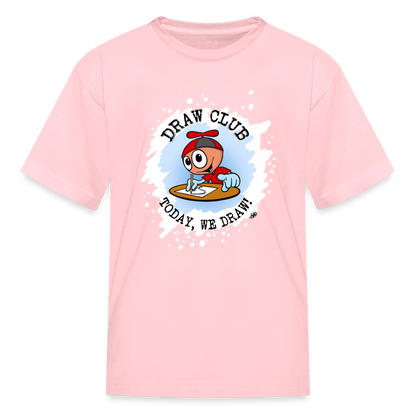 GooGenius Draw Club Official T-Shirt (Kids' Sizes) - pink
