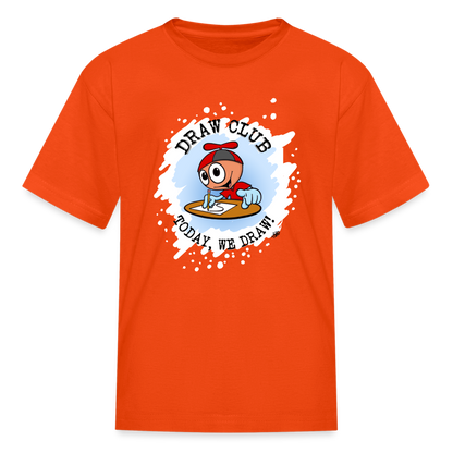 GooGenius Draw Club Official T-Shirt (Kids' Sizes) - orange