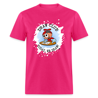 GooGenius Official Draw Club T-Shirt (Adult Sizes) - fuchsia