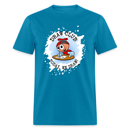 GooGenius Official Draw Club T-Shirt (Adult Sizes) - turquoise
