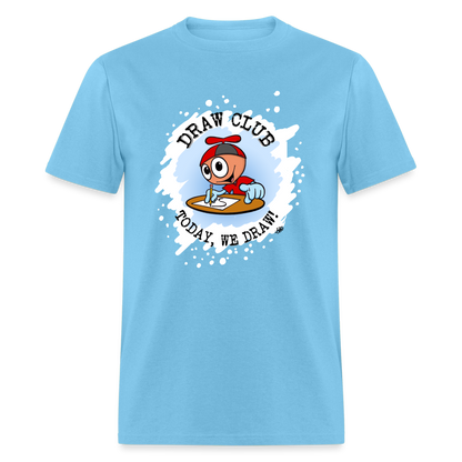 GooGenius Official Draw Club T-Shirt (Adult Sizes) - aquatic blue